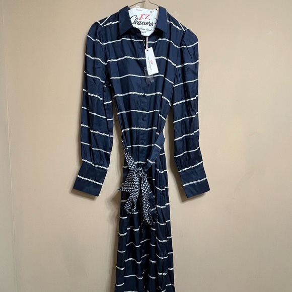 NWT Vineyard Vines Silk Twill Dress - Picture 2 of 7